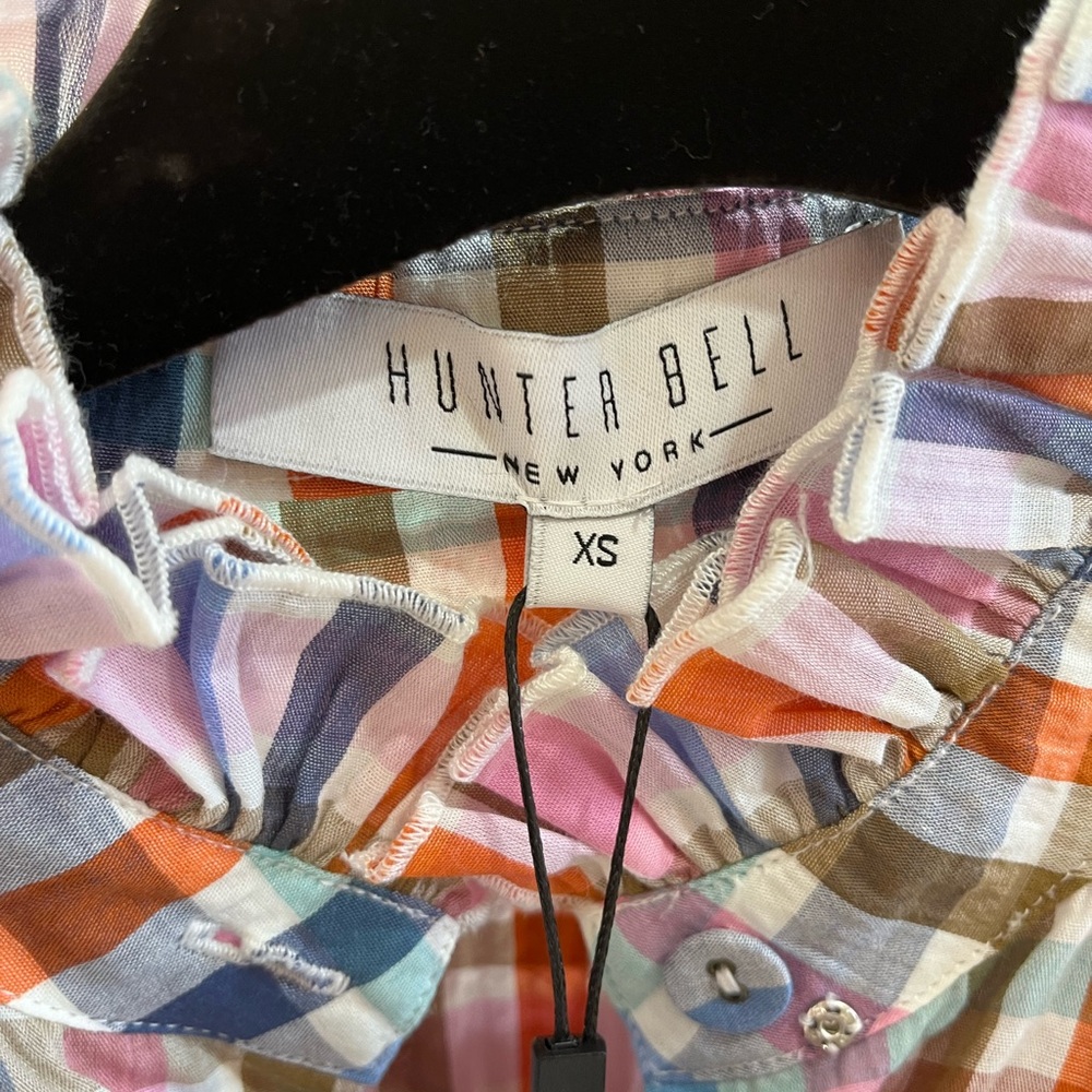 HUNTER BELL Colorful Plaid Long Sleeve Dress - Picture 3 of 4